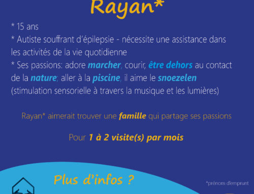 A la recherche d’une famille de parrainage pour Rayan*